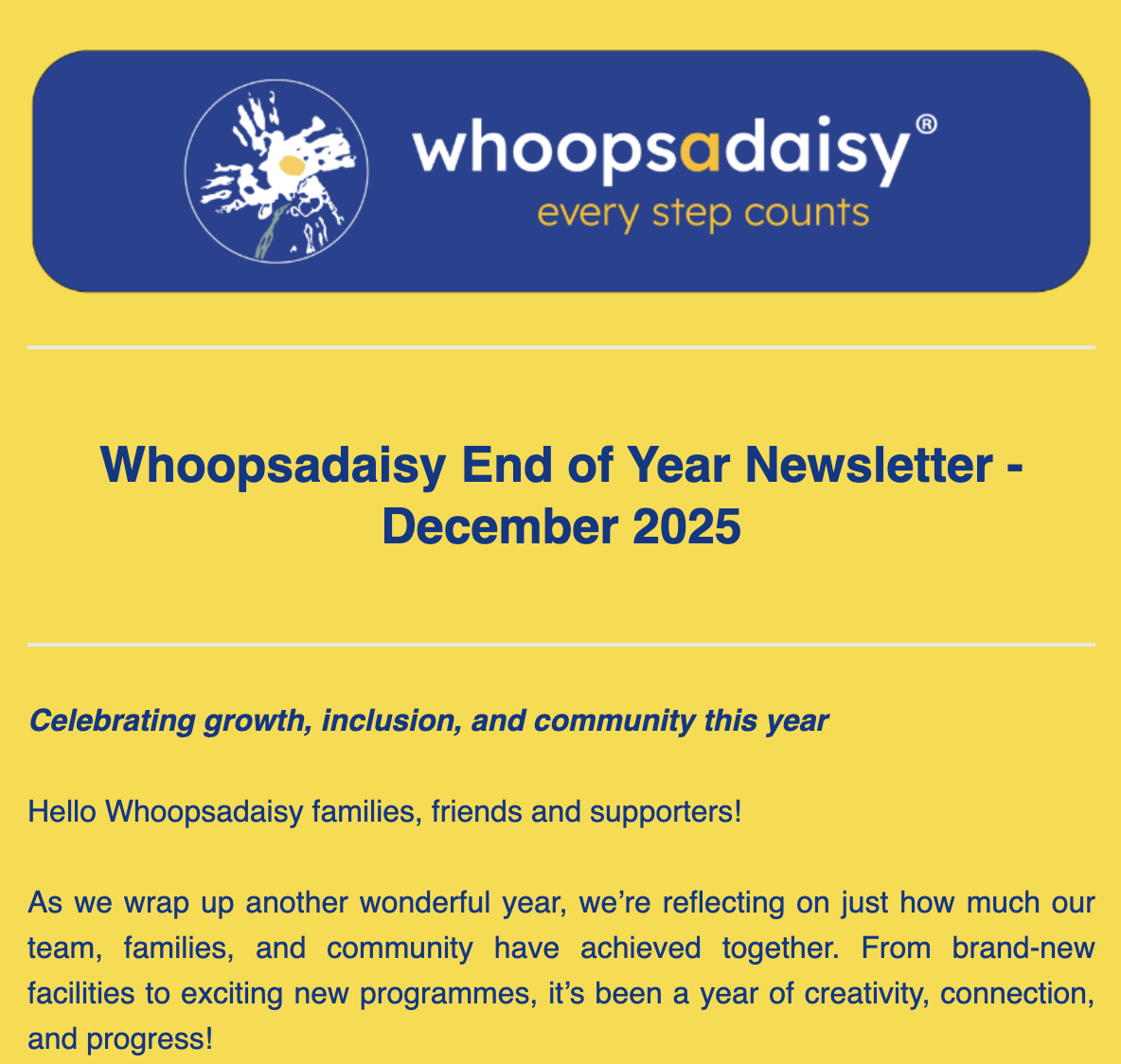 Whoopsadaisy End of Year Newsletter – 2025