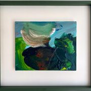005 - Geoff Hands - Small Caervallack Garden Walk (5) acrylic on canvas (framed 36.6x41.2cm)
